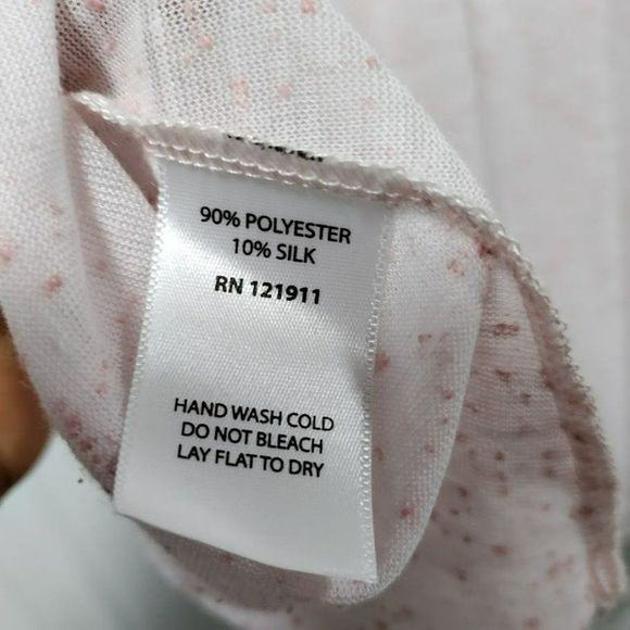 LNA Women's Light Pink Silk-Blend Short Sleeve T-Shirt Size Large - Picture 5 of 9